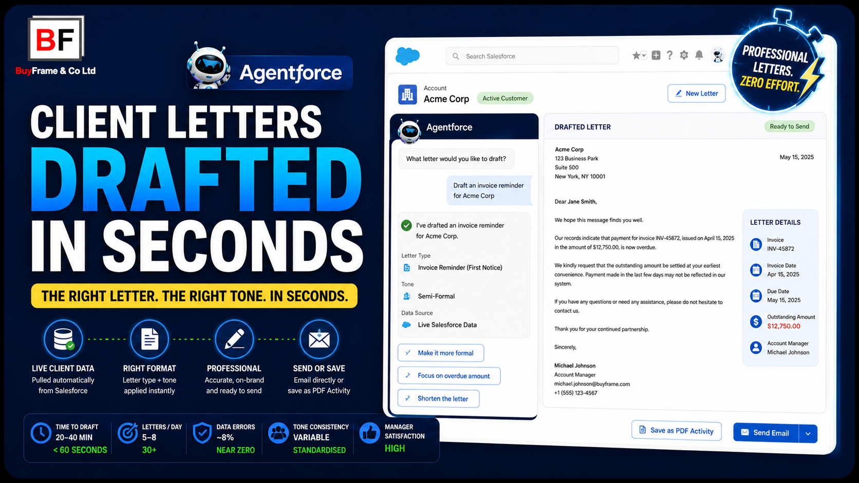 From Manual Letter Writing to Ready-to-Send in 30 Seconds — Agentforce for Accounting Firms